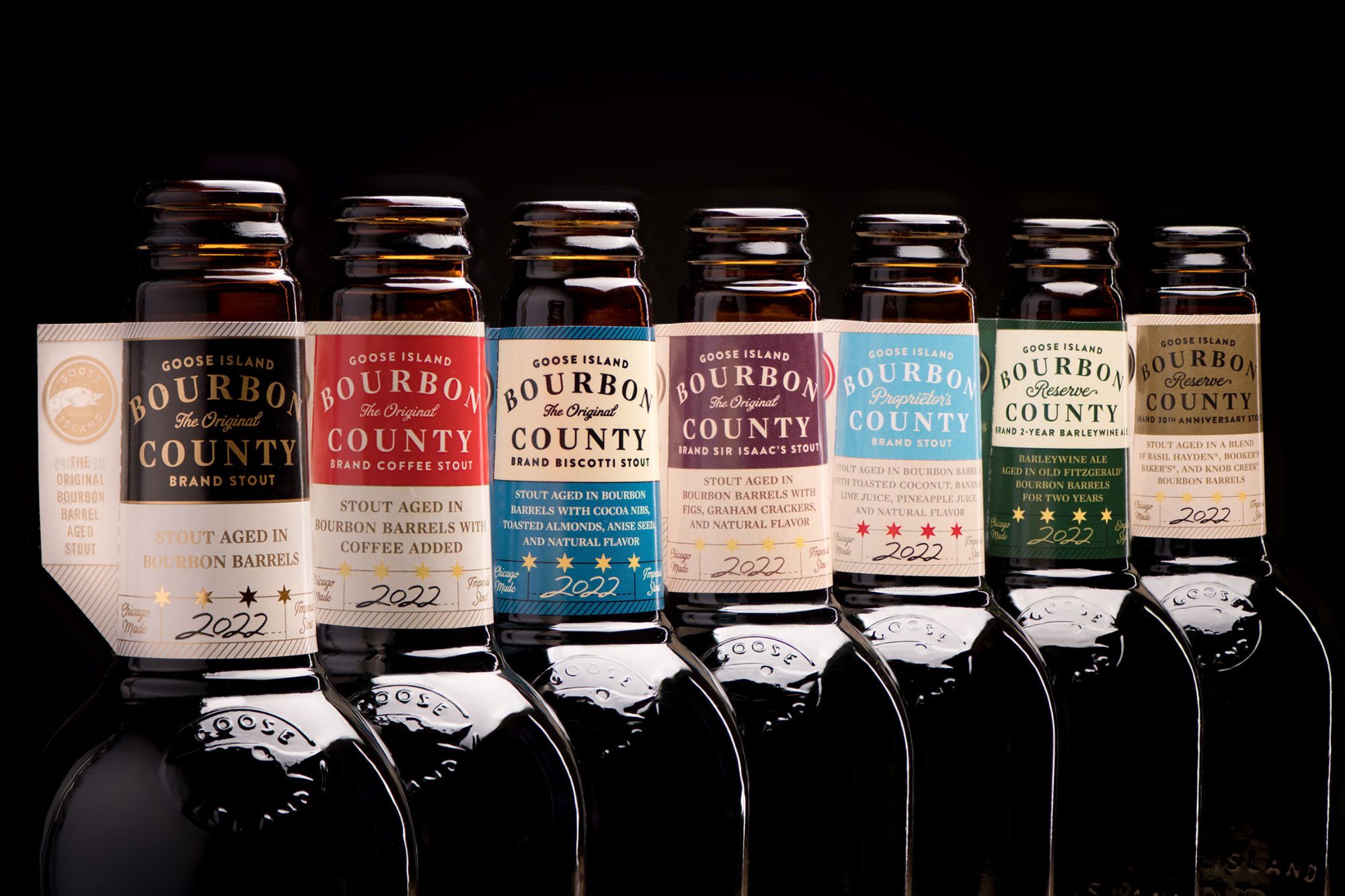 Пивоварня Goose Island анонсировала новую линию пива Bourbon County