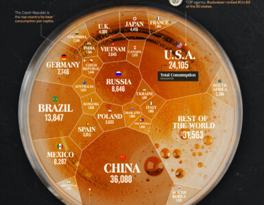 Какая страна пьет больше всего пива?